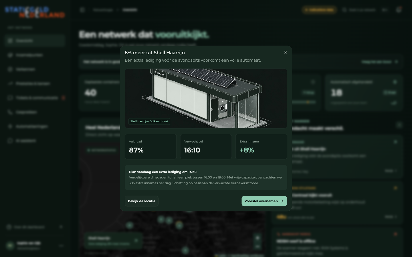 Het voorstel voor Shell Haarrijn